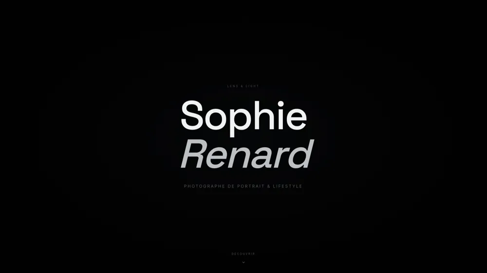 Aperçu du site Sophie Renard